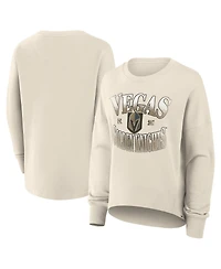 Fanatics Women's Cream Vegas Golden Knights Oversized Slice Pullover Sweatshirt