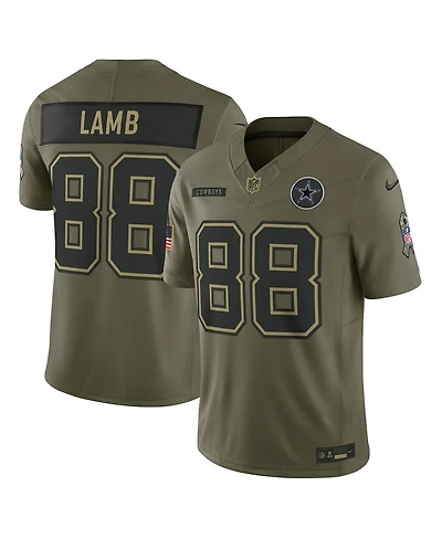 Nike Men's CeeDee Lamb Olive Dallas Cowboys 2025 Salute to Service Limited Jersey