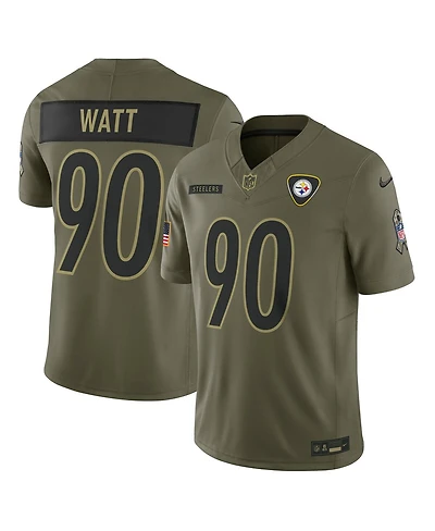 Nike Men's T.j. Watt Olive Pittsburgh Steelers 2025 Salute to Service Limited Jersey