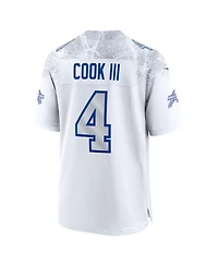Nike Men's James Cook Iii White Buffalo Bills 2025 Rivalries Collection Game Jersey