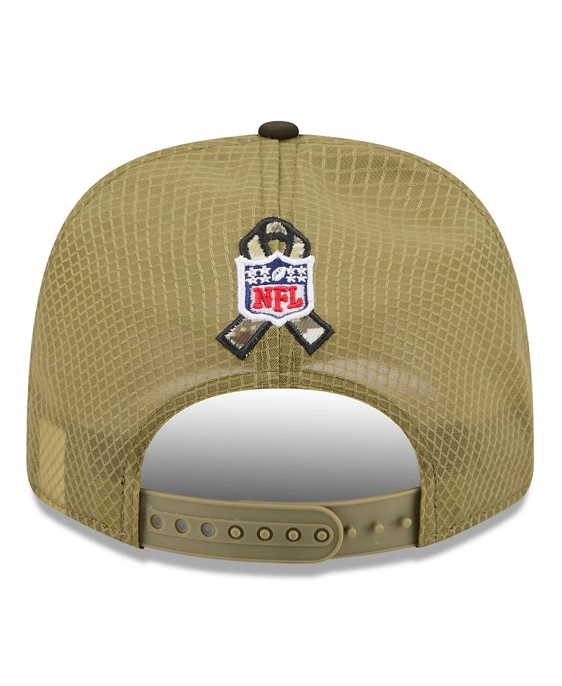 New Era Men's Green Green Bay Packers 2025 Salute to Service 9SEVENTY Adjustable Hat