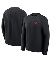Nike Men's Black San Francisco Giants Tech Fleece Raglan Sweatshirt