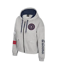 Colosseum Women's Gray Arizona Wildcats Alfie Full-Zip Hoodie Jacket