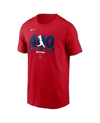 Nike Men's Mike Trout Red Los Angeles Angels 400 Career Home Runs T-Shirt