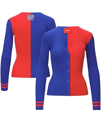 Staud Women's Royal/Red New York Giants Cargo Sweater