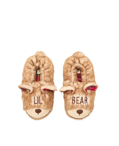Dearfoams Kids Lil Bear Closed Back Slipper