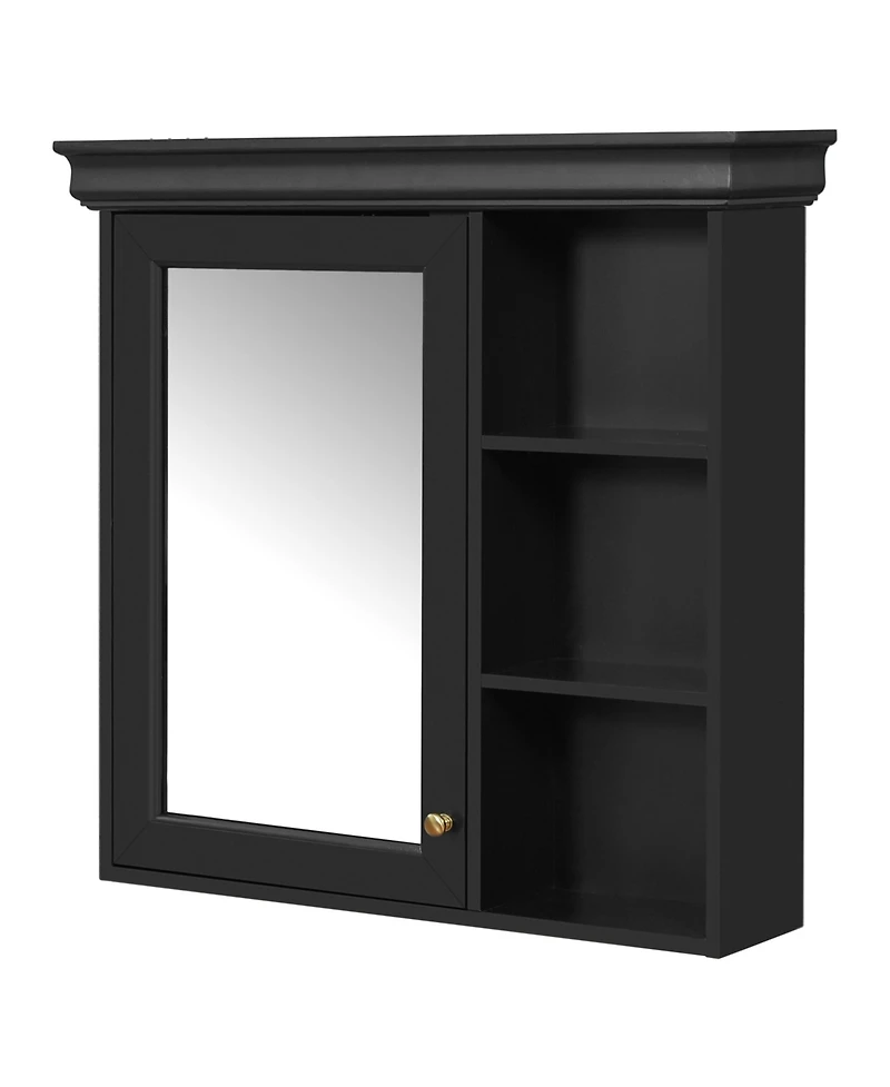 Casainc 30'' x 28'' Wall Mounted Medicine Cabinet with Mirror & Storage Organizer