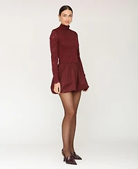 Avec Les Filles Women's Mock Neck Mini Dress
