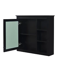 Casainc 30'' Bathroom Vanity with Top Sink, Mirror Cabinet