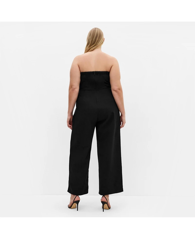 City Chic Women's Alexi Strapless Jumpsuit