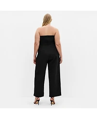City Chic Women's Alexi Strapless Jumpsuit