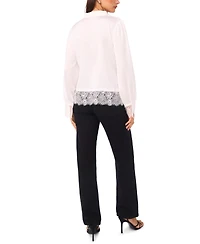 Vince Camuto Women's Half Placket Long Sleeve Top