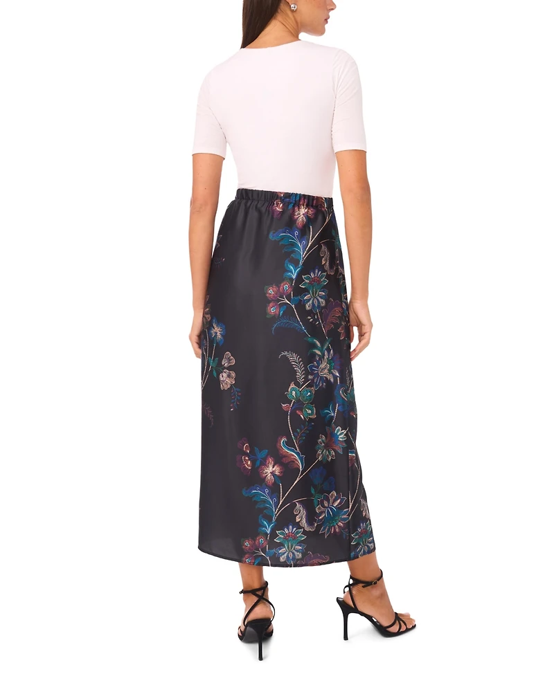 Vince Camuto Women's Long Pencil Side Slit Skirt
