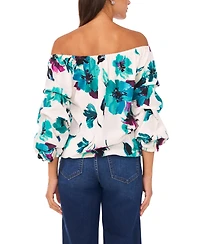 Vince Camuto Women's Off-The-Shoulder Neck Tie Top