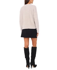 Vince Camuto Women's Eyelash Crewneck Sweater