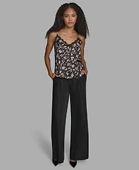 Bcbg Women's Floral Print V-Neck Camisole Top