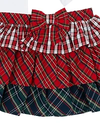 Rare Editions Baby Girls 2-Piece Mixed Plaid Skirt and Bodysuit Set