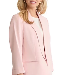 Jones New York Women's Notched Collar Jacket with Rolled Sleeves