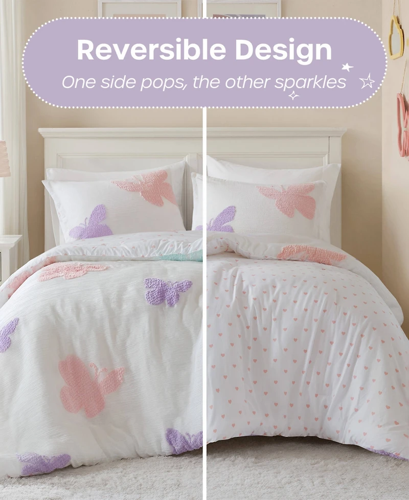 Intelligent Design Rio Textured 3-Pc. Duvet Cover Set, Full/Queen