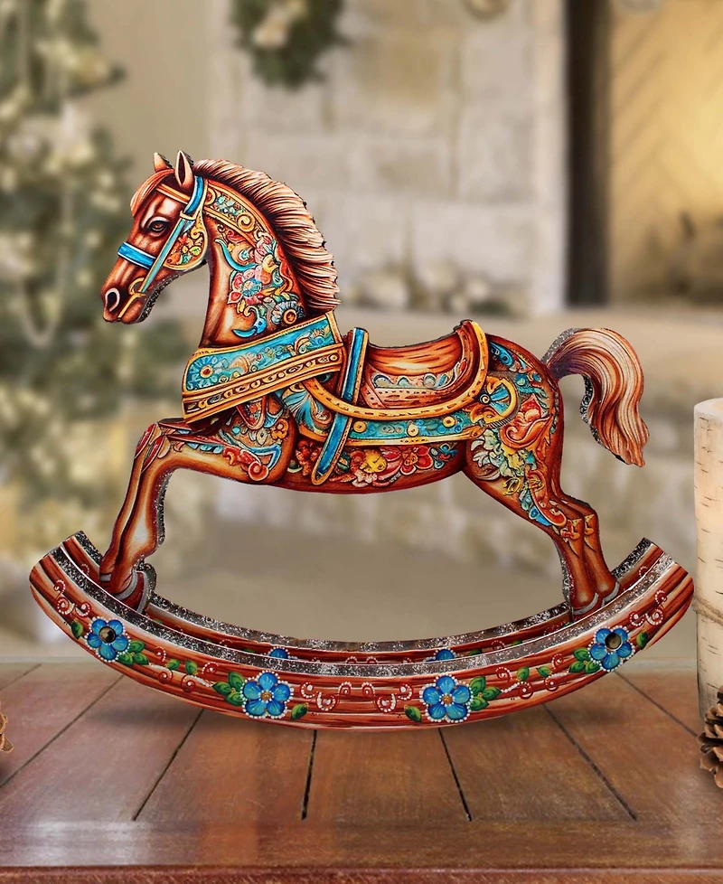 G. Debrekht Enchanting Rocking Horse Centerpiece