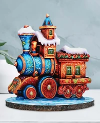 G. Debrekht Winter Express Train Centerpiece