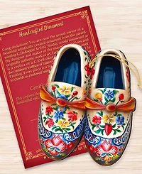Designocracy Danish Shoes Christmas Wooden Ornament