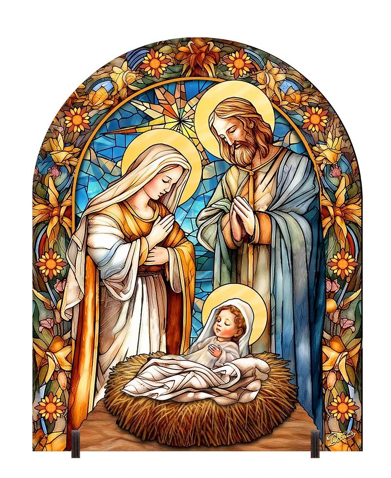 Designocracy Classic Nativity Outdoor Garden Decor