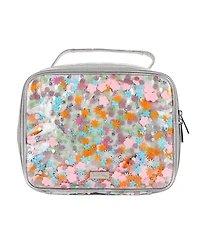 Packed Party Flower Shop Confetti Lunch Bag Cute Small Soft Insulated Lunchbox for Kids School Lunch Box Cooler Can Carry a Water Bottle, Ice Packs fo