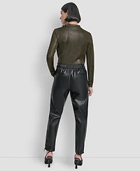 Dkny Women's Zipper Detail Pull-On Pant