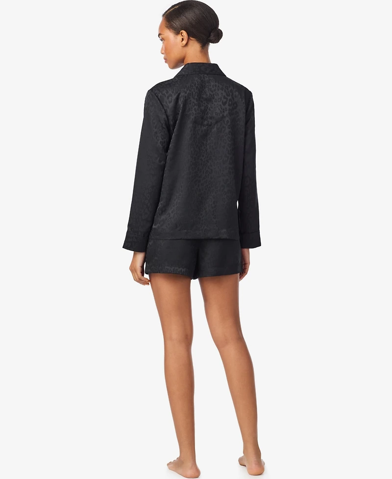 Lauren Ralph Women's Notch Collar and mid rise Pajama Set