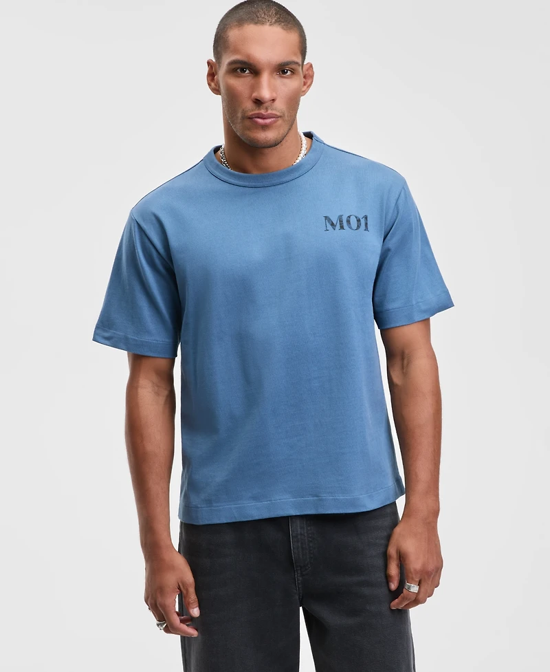 Mode of One Men's Refreshed Relaxed Fit Short-Sleeve Crewneck Graphic T-Shirt, Macy's Exclusive