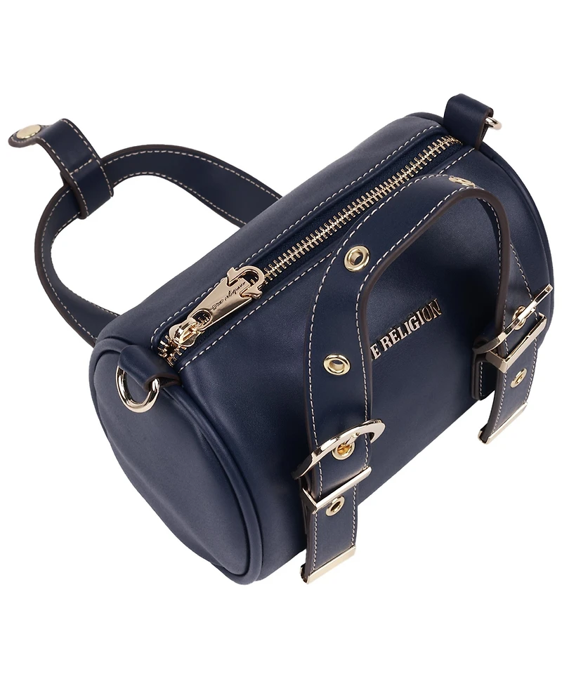 True Religion Metal Plaque Quilted Crossbody