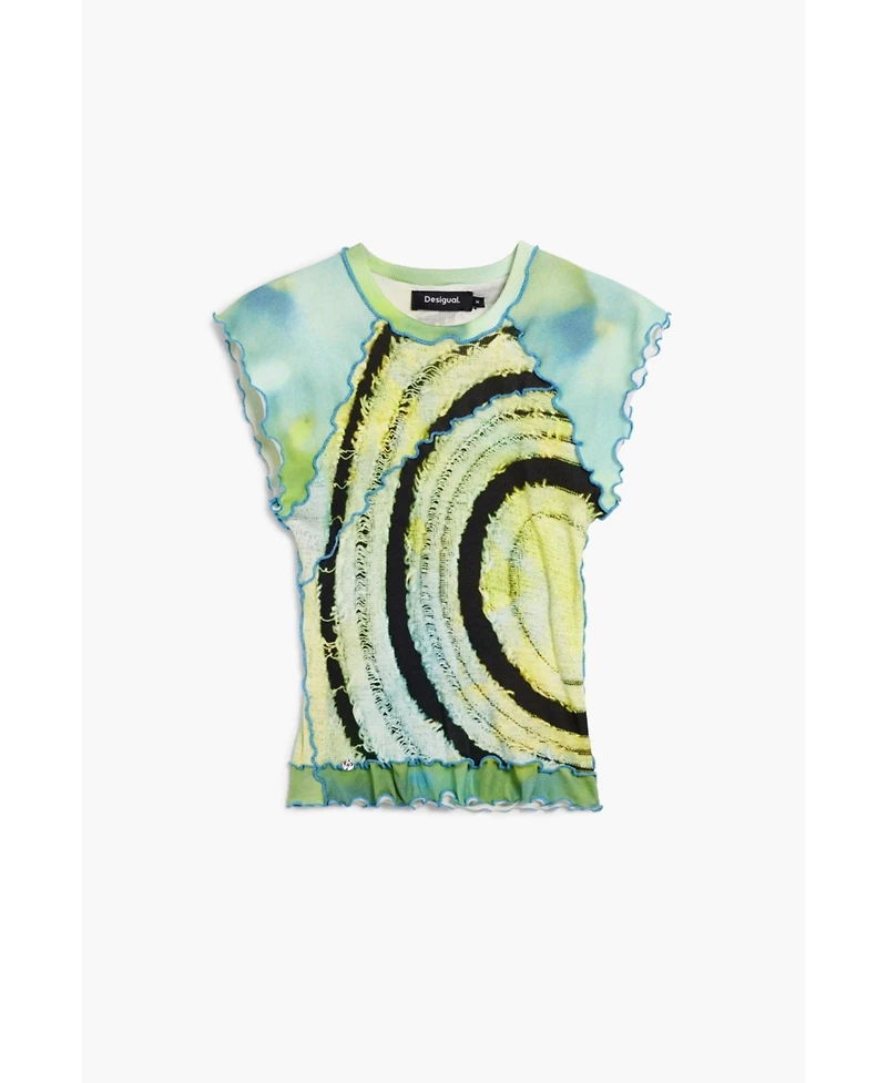 Desigual Women's Short-sleeve T-shirt with circles