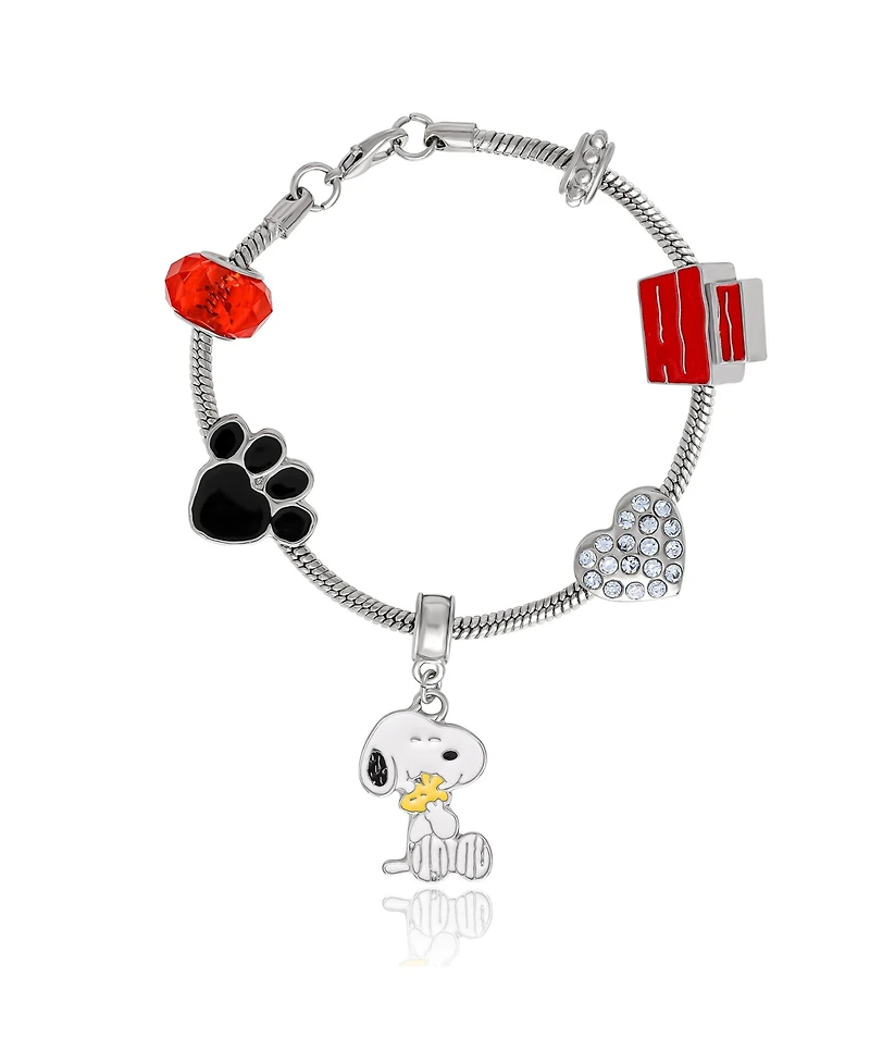 Peanuts Snoopy Charm Bracelet - 6 Unique Charms