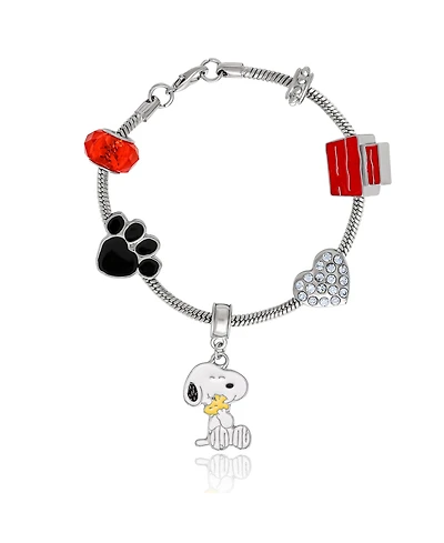 Peanuts Snoopy Charm Bracelet - 6 Unique Charms