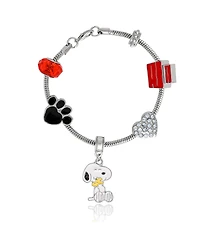 Peanuts Snoopy Charm Bracelet - 6 Unique Charms