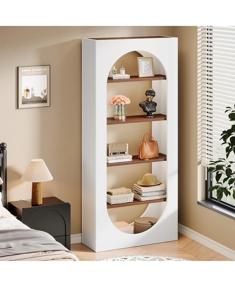 Tribesigns 5-Tier Kitchen Pantry Shelf, 70.8" Tall Industrial Storage Organizer with Open Shelves