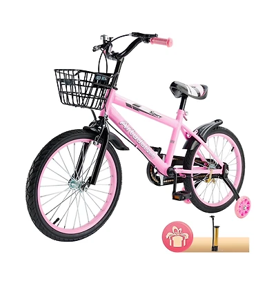 Artudatech Inch Kids Bike with Glowing Training Wheels