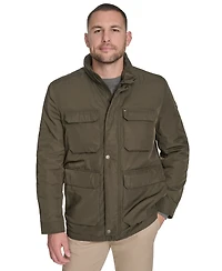 Tommy Hilfiger Men's Four Stand Collar Military-Inspired Field Jacket