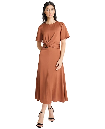 Maggy London Women's Waist Detail Midi Dress