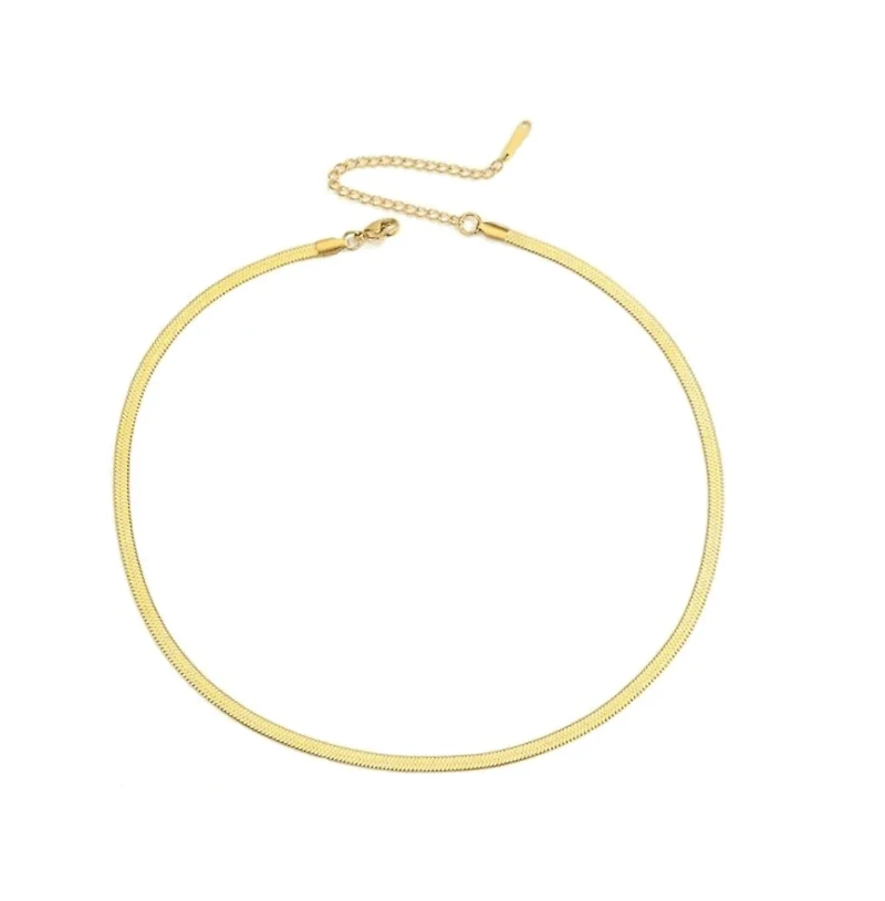 The Eliana Gold Snake Chain Necklace