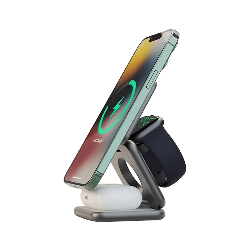 prodigee Trio 3 in 1 Magnetic Charger for Apple iPhones / Watches / Airpods