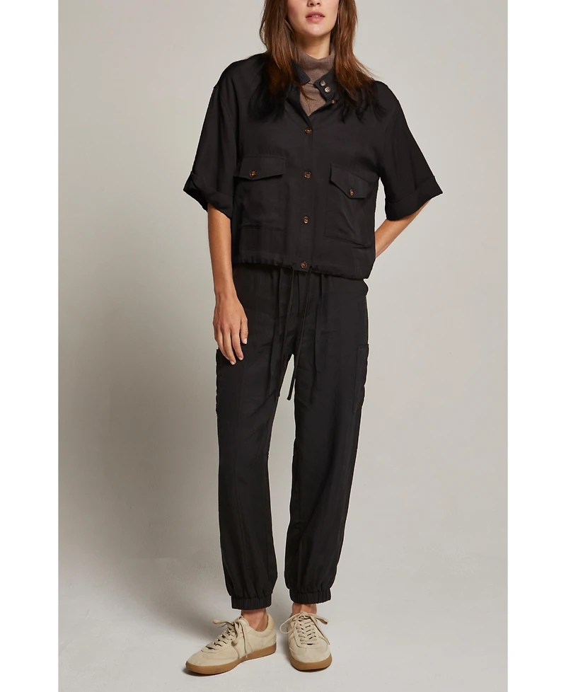 Crescent Women's Eden Woven Cargo Jogger Pants