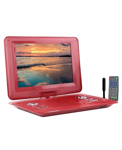 Trexonic 13.3 Inch Portable Tv+Dvd Player with Color Tft Led Screen and Usb/Hd/Av Inputs