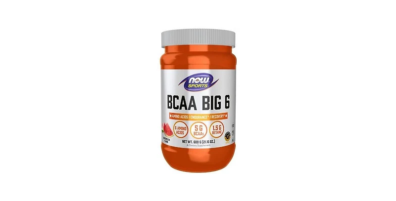 Now Foods Bcaa Big 6, Watermelon Flavor 600 Grams