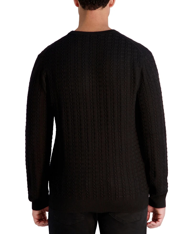 Karl Lagerfeld Paris Men's Crewneck Sweater