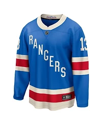Fanatics Men's Alexis Lafreniere Blue New York Rangers Centennial Breakaway Player Jersey