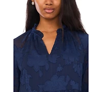 Msk Petite Ruffle Sleeves Shift Dress