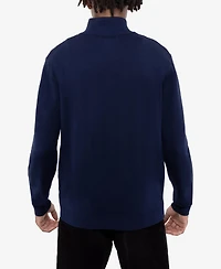 X Ray Men's Quarter Zip Mock Neck Sweater