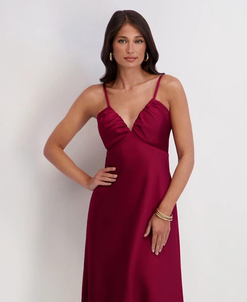 Siena Women's Satin Midi Dress